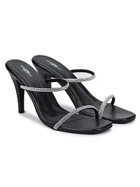 Womens Black Color Heels-thumb3