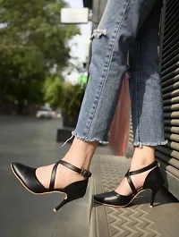 Womens/Girls Stilettos Heels Solid Pumps-thumb1