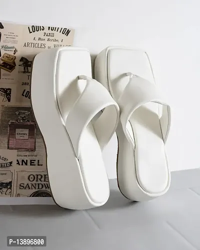 White Block Heels For Women-thumb2