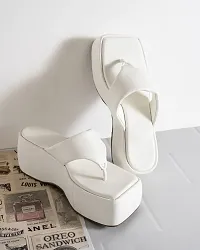 White Block Heels For Women-thumb2