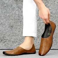 Boys  Men Comfortable Stylish Tan Color Formal Shoes-thumb3