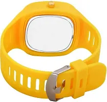 Trending Square Yellow Chrono Design Sports watch For Boys-thumb3