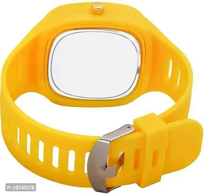 Trending Square Yellow Chrono Design Sports watch For Boys-thumb4