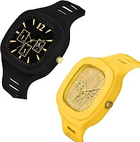 Combo Trending Square Chrono Design Dial Analog Watch For Boys-thumb4