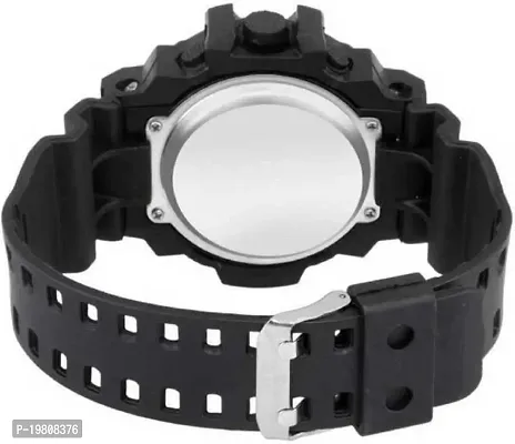 Black Digital Army Sports Multi Functionnal Watch With Black Band Digital Watch - For Boys-thumb2