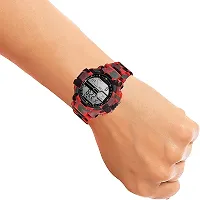 VY VY-120-40 Red Chronograph Army Digital With LED Red Band Digital Watch - For Men-thumb2