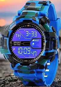 VY VY-120-40 Blue Chronograph Army Digital With LED Blue Band Digital Watch - For Men-thumb2