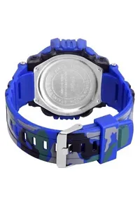 VY VY-120-40 Blue Chronograph Army Digital With LED Blue Band Digital Watch - For Men-thumb1