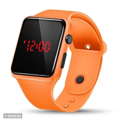 VY Square Dial Orange Led Watch For Boys Digital Watch - For Boys  Girls