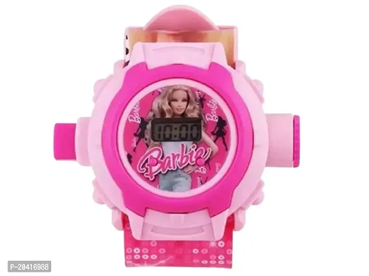 Kids Barbie Projector 24 Images Cartoon Watch Digital Watch - For Girls-thumb0