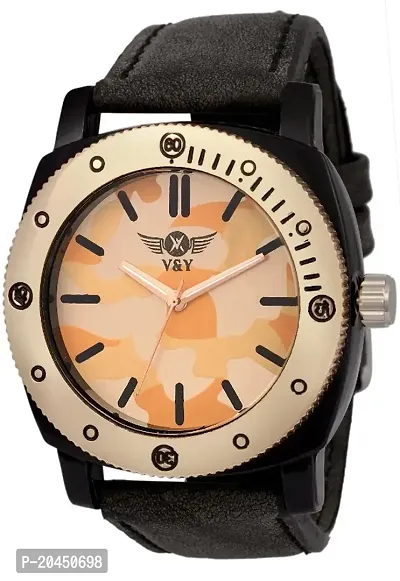 VY Exquisite Copper Dial with Strap Analog Watch - For Men