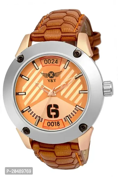 Analog Watch - For Men VY-24-18 BROWN-thumb0