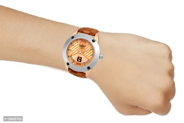 Analog Watch - For Men VY-24-18 BROWN-thumb5