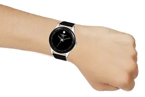 Black Unique Analog Watch With Stylish and Simlpe Strap Analog Watch - For Men VY-24 BLACK-thumb3