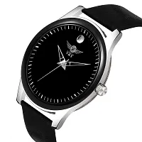 Black Unique Analog Watch With Stylish and Simlpe Strap Analog Watch - For Men VY-24 BLACK-thumb4