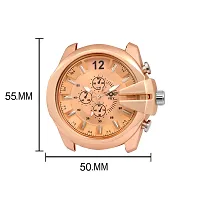 VY Unique Copper  Attaractive Dial with Brown Leather Strap Analog Watch - For Men-thumb4