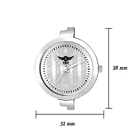 VY VY 4 STAR UNIQUE STYLISH WHITE DIAL WITH FANCY STAINLEES STEEL THIN STRAP Analog Watch - For Girls-thumb2