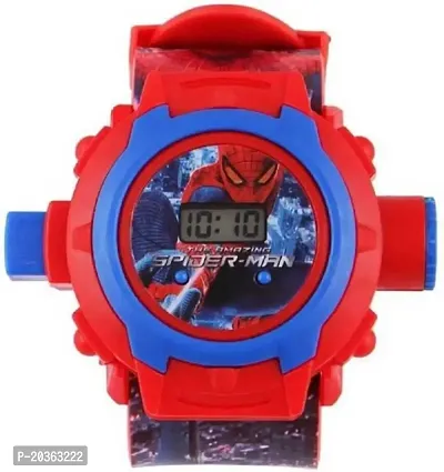 VY Kids Spiderman Projector 24 Images Cartoon Digital Watch - For Boys  Girls-thumb4