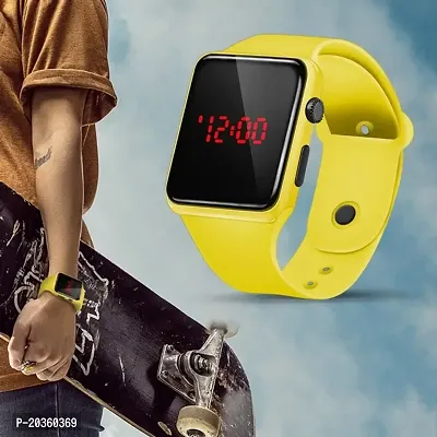 VY Square Dial Yellow Led Watch For Boys Digital Watch - For Boys  Girls-thumb5