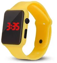 VY Square Dial Yellow Led Watch For Boys Digital Watch - For Boys  Girls-thumb2