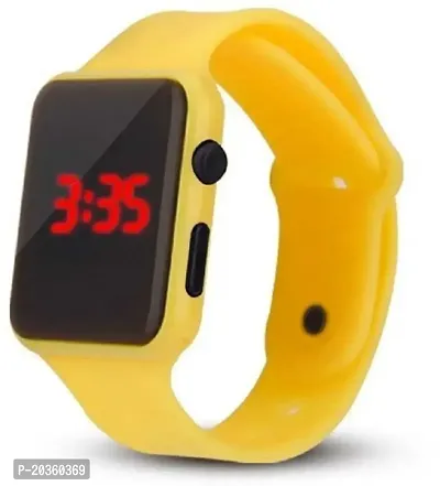 VY Square Dial Yellow Led Watch For Boys Digital Watch - For Boys  Girls-thumb3