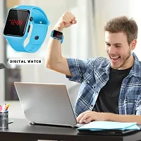 VY Square Dial SkyBlue Led Watch For Boys Digital Watch - For Boys  Girls-thumb4