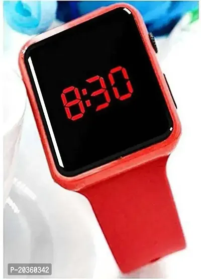 VY Square Dial Red Led Watch For Boys Digital Watch - For Boys  Girls-thumb2