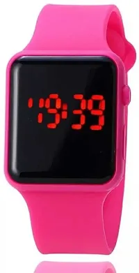 VY Square Dial Pink Led Watch For Boys Digital Watch - For Boys  Girls-thumb4