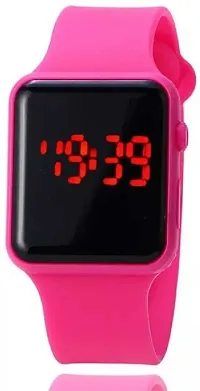 VY Square Dial Pink Led Watch For Boys Digital Watch - For Boys  Girls-thumb2