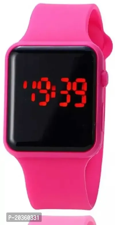 VY Square Dial Pink Led Watch For Boys Digital Watch - For Boys  Girls-thumb5