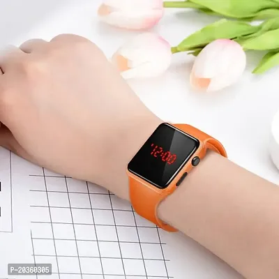 VY Square Dial Orange Led Watch For Boys Digital Watch - For Boys  Girls-thumb2