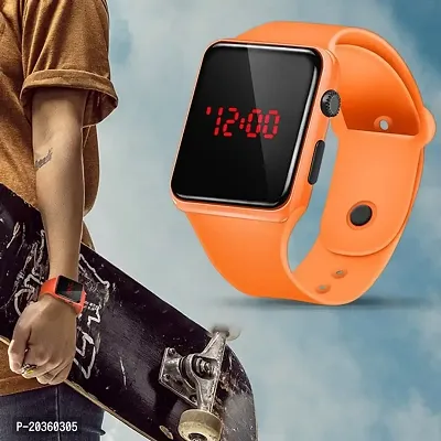 VY Square Dial Orange Led Watch For Boys Digital Watch - For Boys  Girls-thumb3