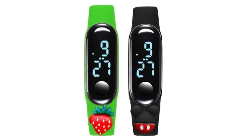 Modern Digital Watches for Kids Unisex, Pack of 2