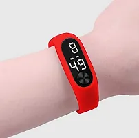 Trending Blue  Red M2 Band Combo LED Digital Sports Watch For Kids-thumb4