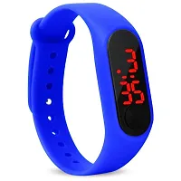 Trending Blue  Red M2 Band Combo LED Digital Sports Watch For Kids-thumb1