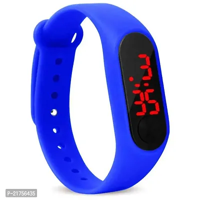 Trending Blue  Red M2 Band Combo LED Digital Sports Watch For Kids-thumb2