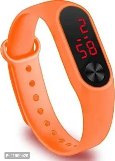 New Yellow  Orange M2 Band LED Digital Watches Combo For Kids-thumb2