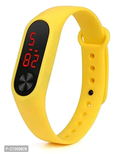 New Yellow  Orange M2 Band LED Digital Watches Combo For Kids-thumb3