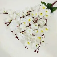 Aahiyan Artificial Blossoms Flower Bunch (7stick White,1piece )-thumb1
