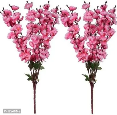 Blue Penguin Charming Baby Pink Blossom Artificial Flowers for The Home, Garden, Artificial Orchid Flower Sticks-stem Bunch for vase/vases/Pot.(22 inch,Pack of 2)#Blossom
