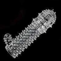 Best Seller Washable Extra Dotted Crystal Condom for Men 2 Pieces White-thumb3