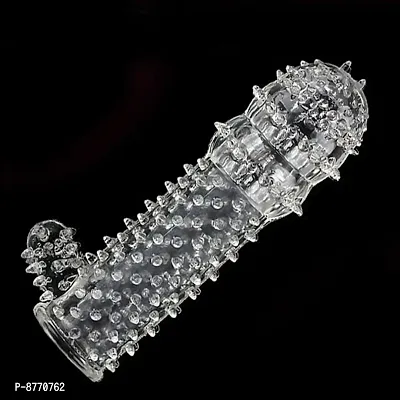 Best Seller Washable Extra Dotted Crystal Condom for Men 2 Pieces White-thumb4