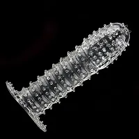 Best Seller Washable Extra Dotted Crystal Condom for Men 2 Pieces White-thumb4