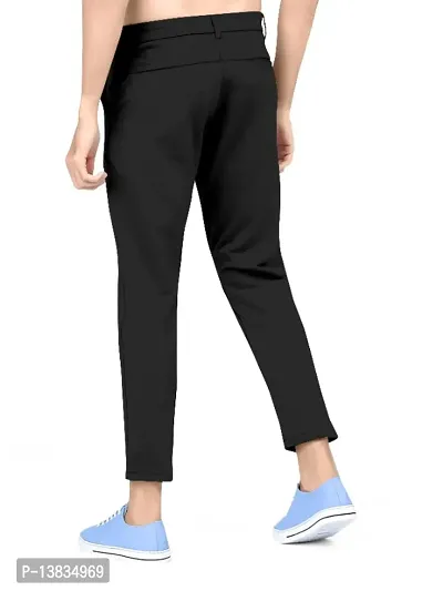 Black Coloured Polyester pant for Men-thumb3