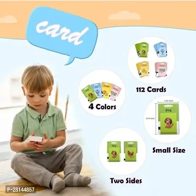 Talking English Words Flash Cards for Kids Early Educational Learning Device Toy  (Multicolor)-thumb3