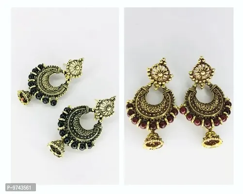 2 pcs combo contemporary earrings for all occasions