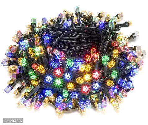 thriftkart Diamond 54 LEDs 25FT Twinkle Lights String Lights Big Diamond Led Light Tree Twinkle Lights for Diwali Festival and Home Decoration (Multi Color)-thumb0