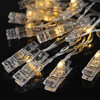 thriftkart - Photo Clip String Light for Decoration, Battery Powered, Warm White, 10 Clips-thumb3