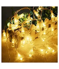 thriftkart 16 LED Led Wine Bottles Lights String Lights for Festival Party Diwali Home Decoration (Yellow)-thumb2