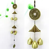 thriftkart Metal Wind Chimes Hanging Long Brass Bells for Home Balcony Garden Positive Energy Gifts for Loved Ones (6 Bells)-thumb1